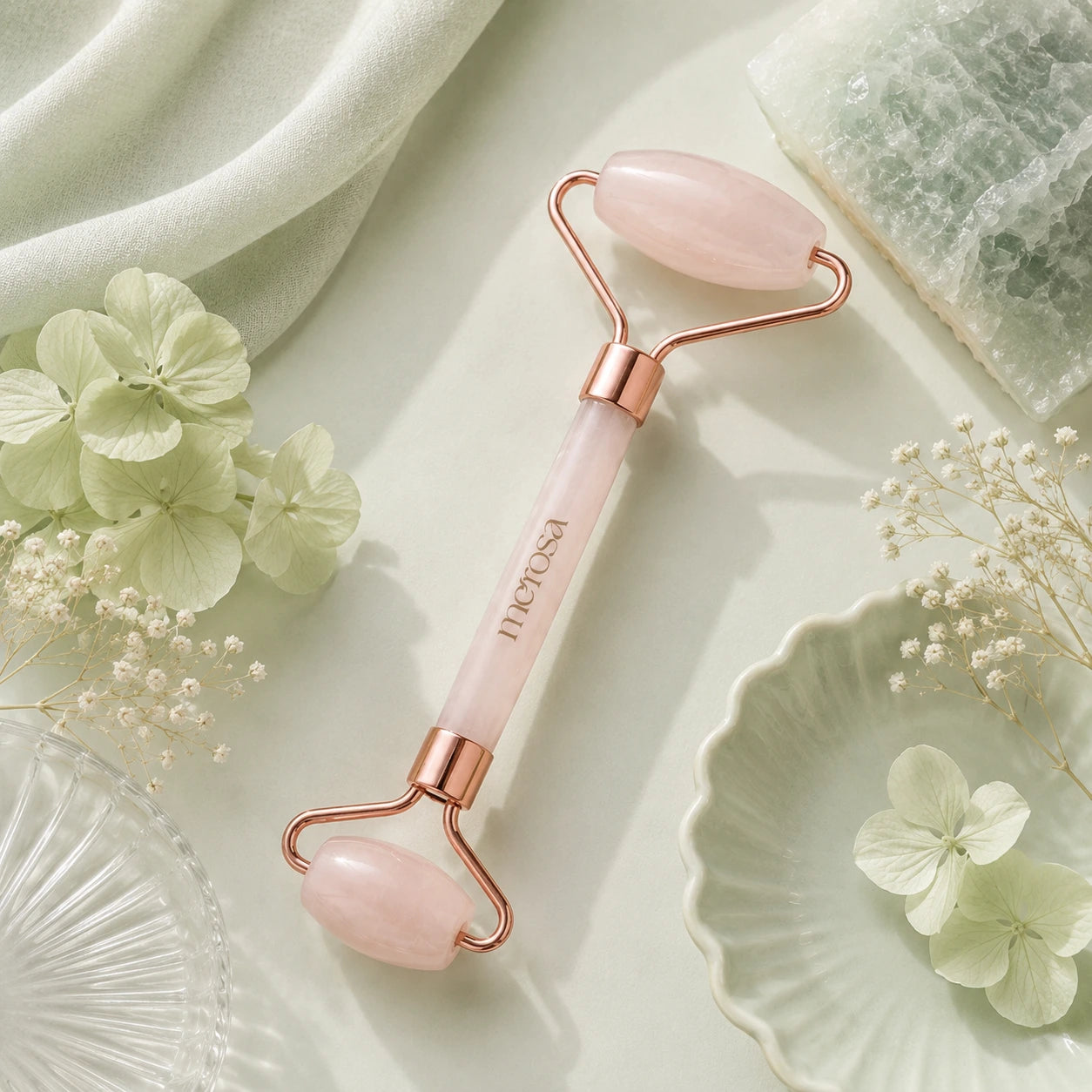 Morosa Rose Quartz Roller
