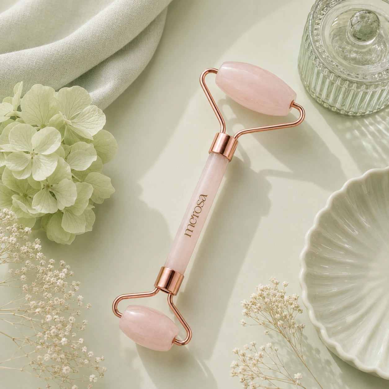 Morosa Rose Quartz Roller